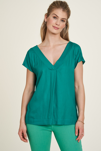 Ecovero Viskose Shirt In Blau Oder Grün (S22c46) günstig online kaufen