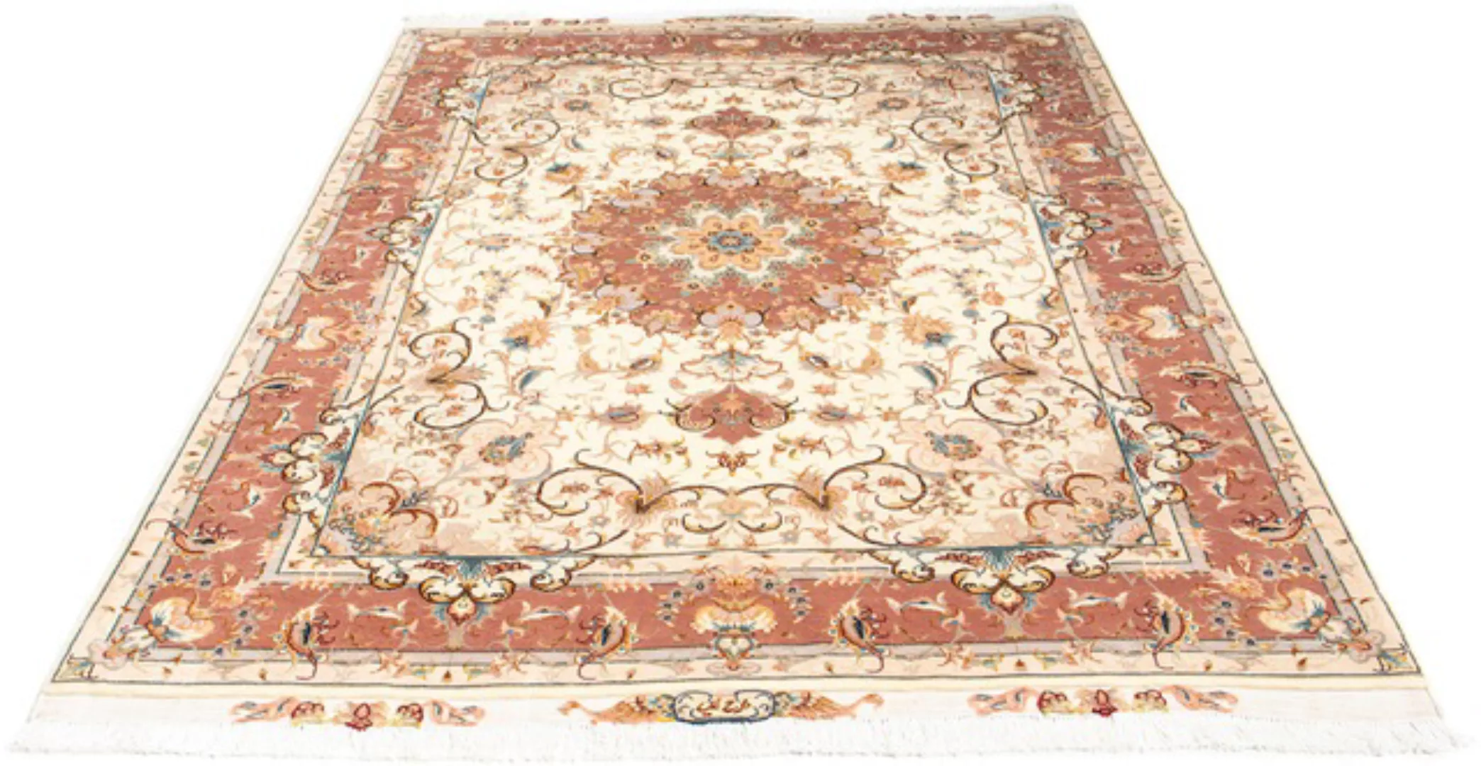 morgenland Orientteppich »Perser - Täbriz - Royal - 213 x 149 cm - beige«, günstig online kaufen