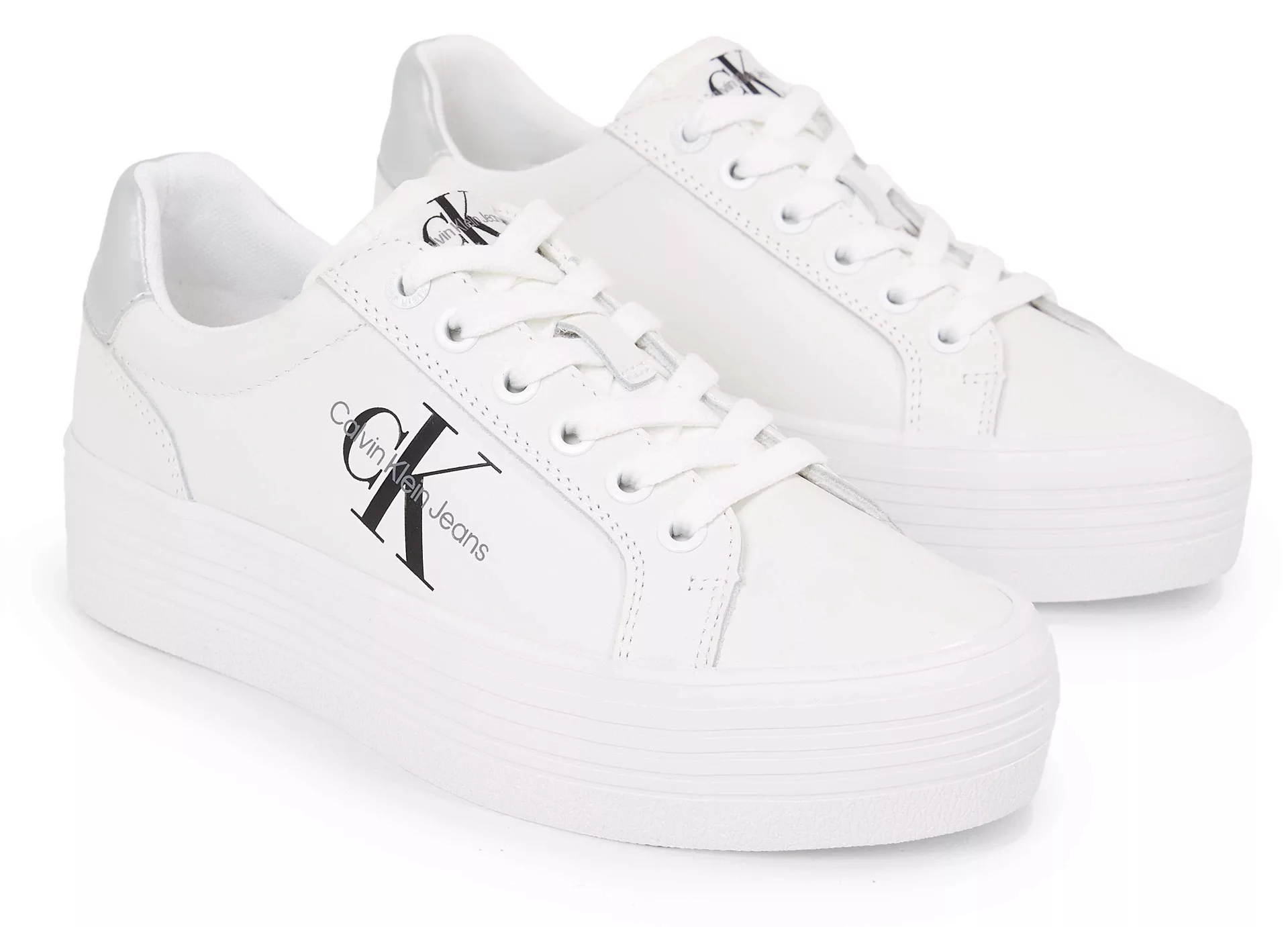 Calvin Klein Jeans Plateausneaker "VULC FLATFORM LACEUP LTH", Freizeitschuh günstig online kaufen