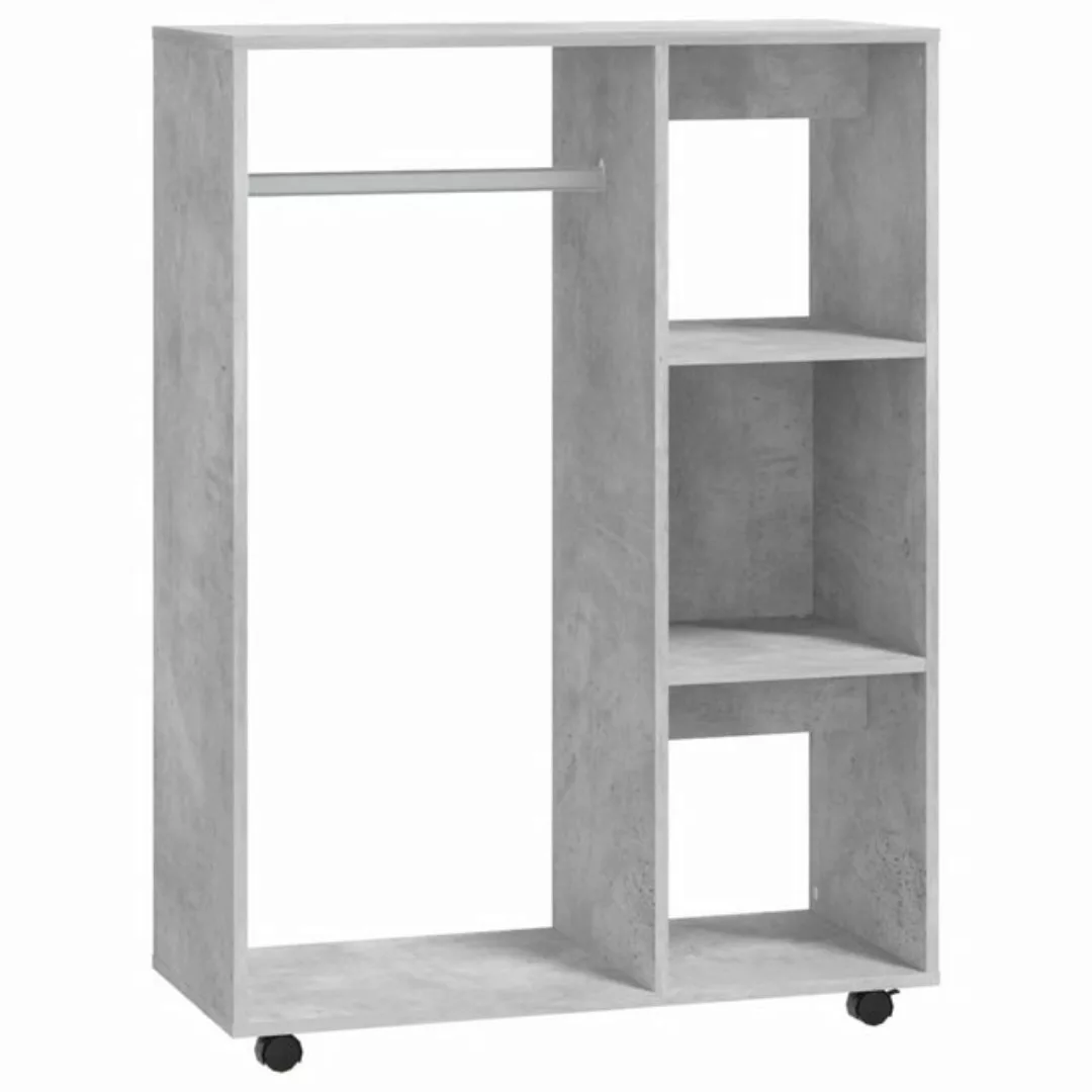 vidaXL Kleiderschrank Mehrzweckschrank Betongrau 80x40x110 cm Holzwerkstoff günstig online kaufen