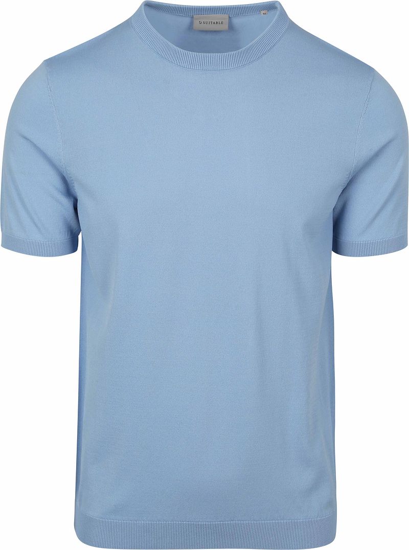 Suitable Knitted T-shirt Wap Hellblau - Größe L günstig online kaufen