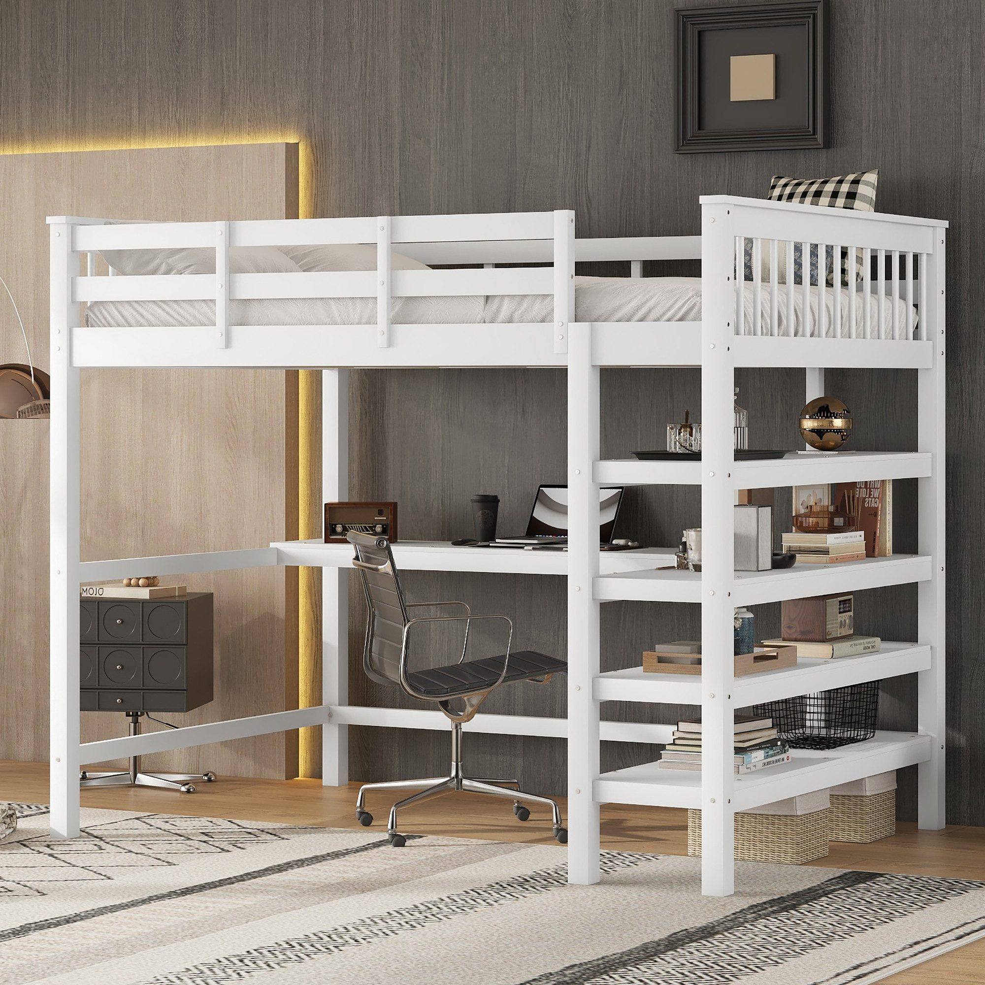 STILVORA Hochbett 140x200 mit matratze und günstig online kaufen