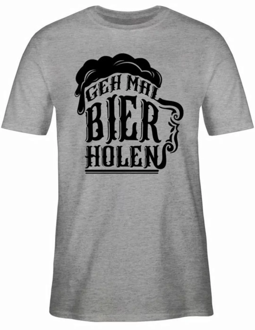 Shirtracer T-Shirt Geh mal Bier holen - schwarz Party & Alkohol Herren günstig online kaufen