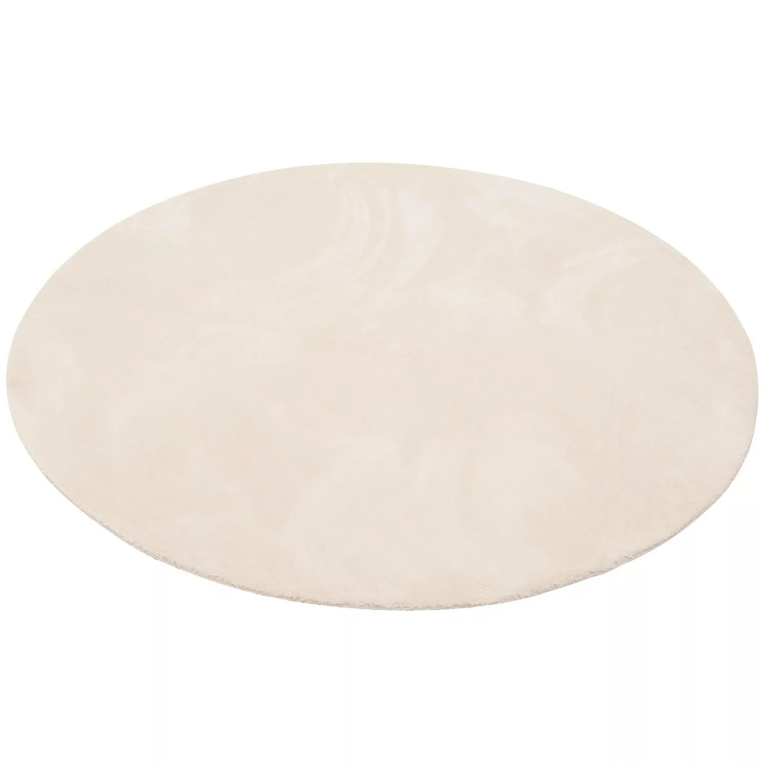 Pergamon Luxus Super Soft Fellteppich Pearl Rund Beige 120x120cm günstig online kaufen