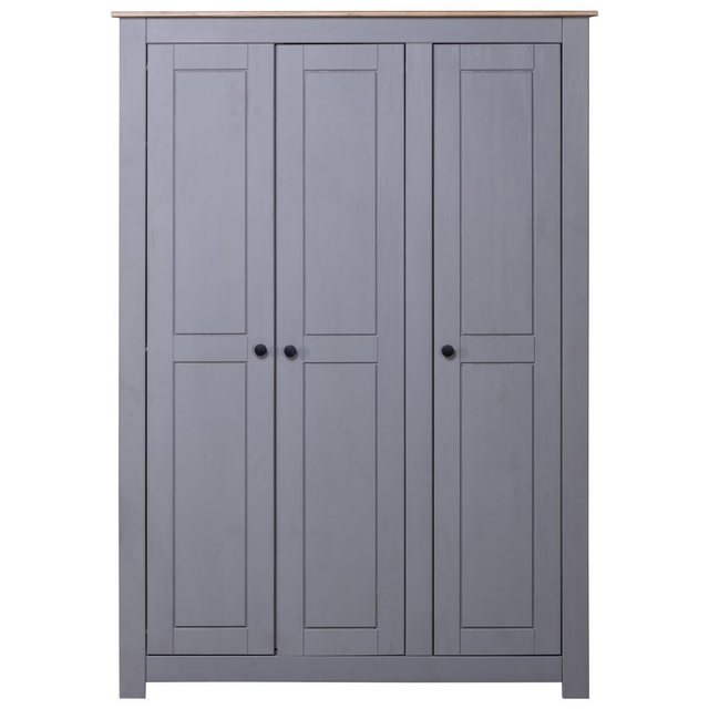 vidaXL Kleiderschrank Kleiderschrank 3-Türig Grau 11850171,5 cm Kiefer Pana günstig online kaufen