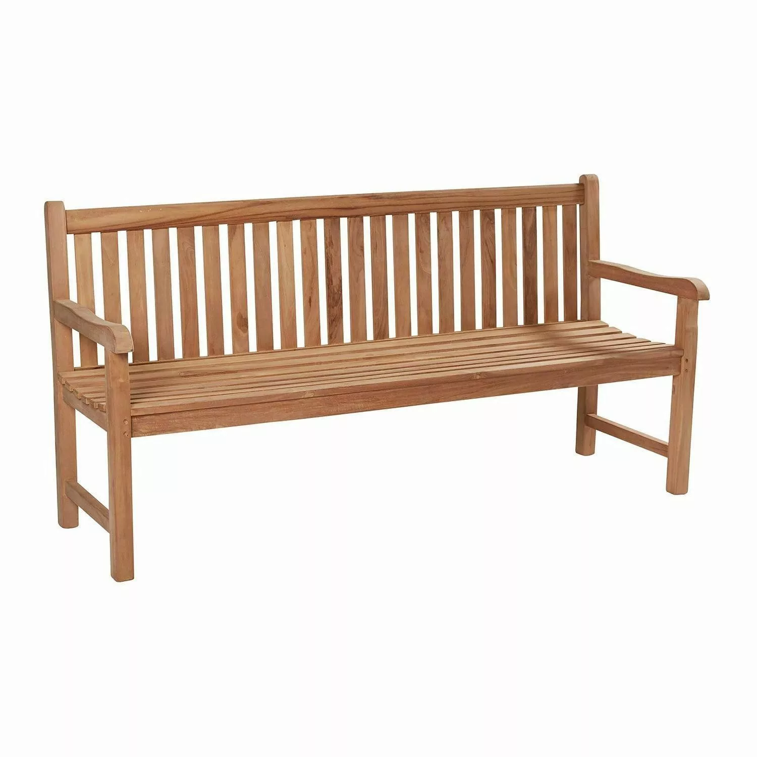 Outdoor Gartenbank KAMPEN, 3-Sitzer, Braun, Teakholz günstig online kaufen