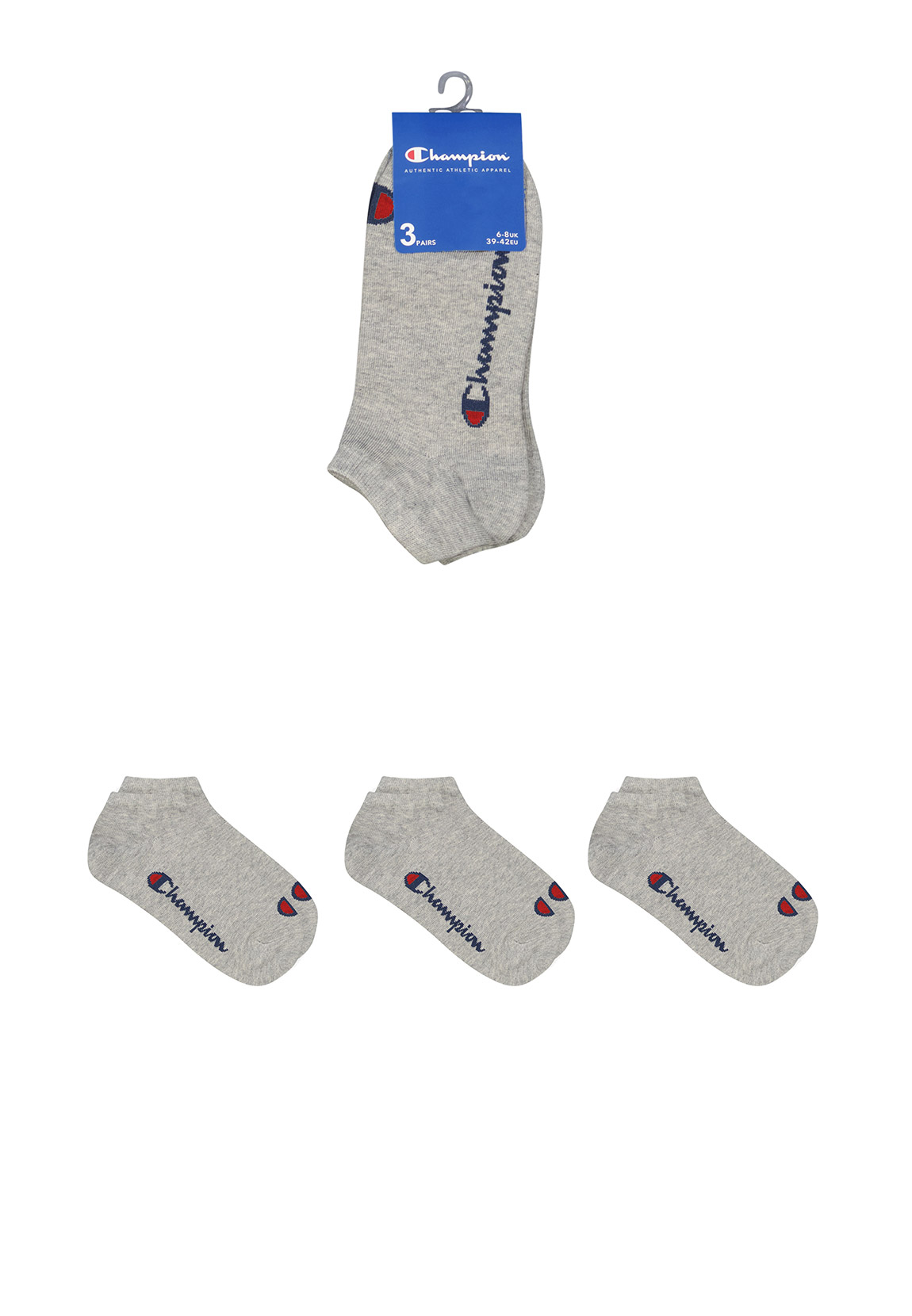 Champion Socken 3-Pack U24560 EM010 OXGM Grau Hellgrau günstig online kaufen