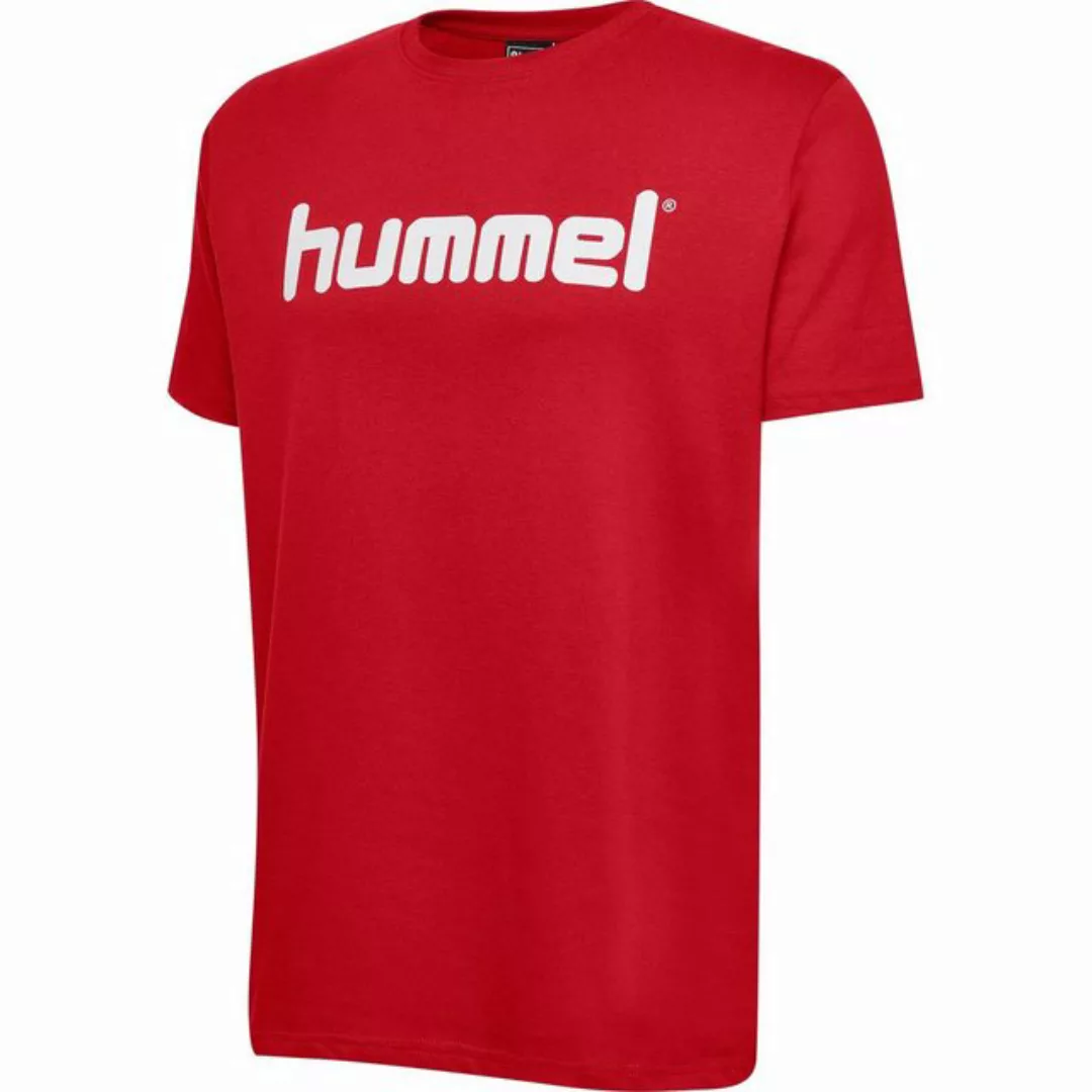 hummel T-Shirt Logo T-Shirt Sport Kurzarm Rundhals Shirt aus Baumwolle HMLG günstig online kaufen