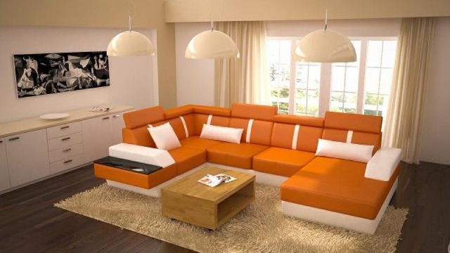 JVmoebel Ecksofa Designer Wohnlandschaft Eckcouch Couch Sofa Polster Leders günstig online kaufen