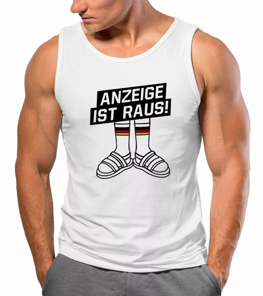 MoonWorks Tanktop Herren Tanktop Alman Anzeige ist raus Meme Witz Deutschla günstig online kaufen