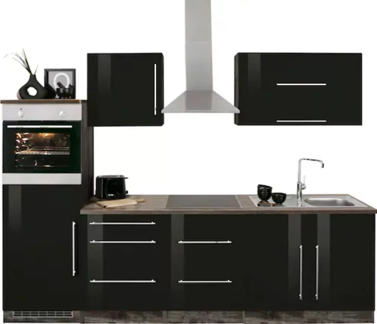 Kochstation Küchenzeile "KS-Samos", ohne E-Geräte, Breite 270 cm günstig online kaufen