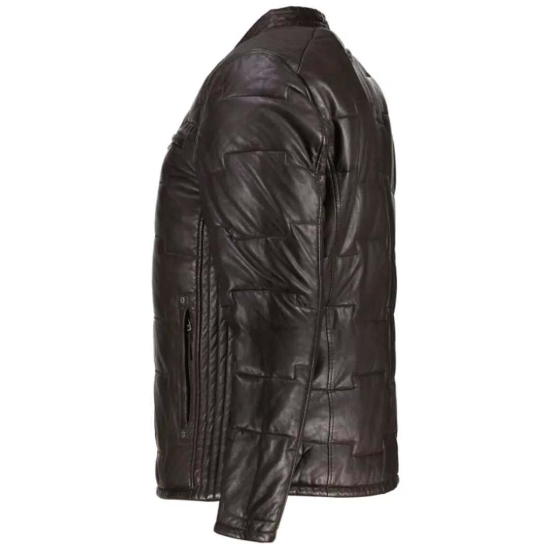 Gipsy Wattierte Lederjacke aus Lammnappa günstig online kaufen
