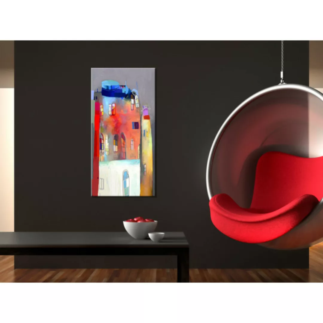 Wandbild Regenbogenfarbenes Haus XXL günstig online kaufen