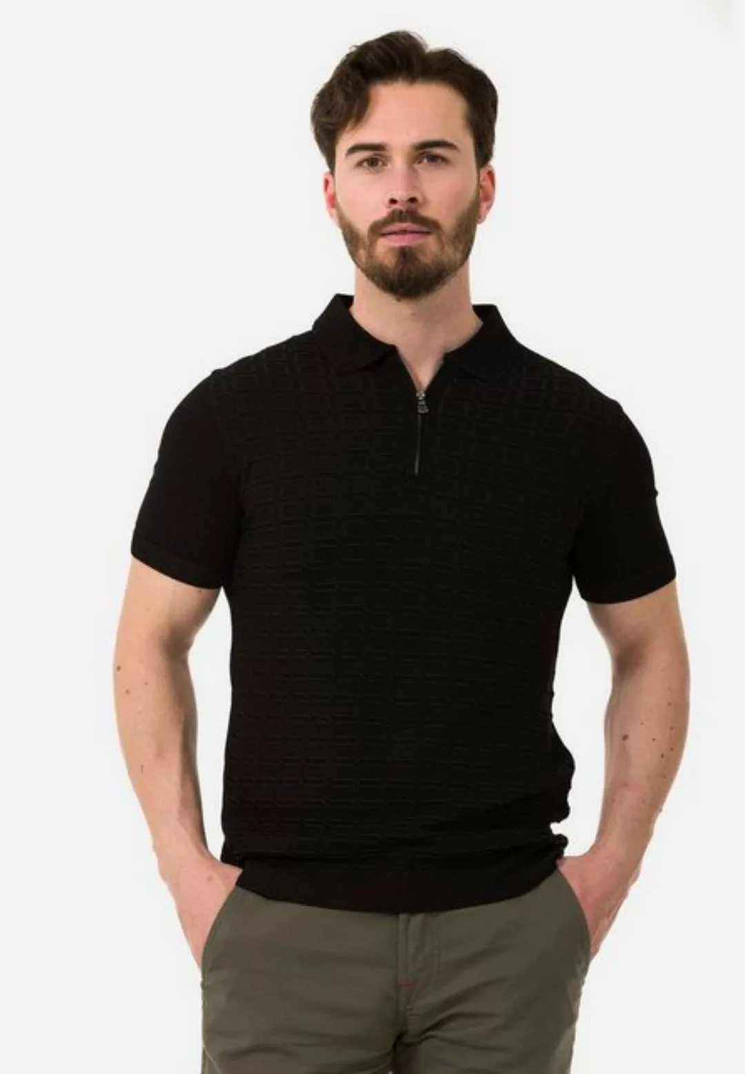 Cipo & Baxx Poloshirt mit bequemem Reißverschluss günstig online kaufen
