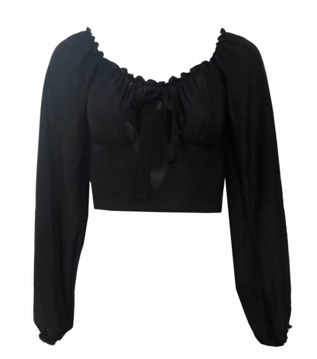 Koucla Crop-Top Langarm, Croptop Damen Shirt günstig online kaufen