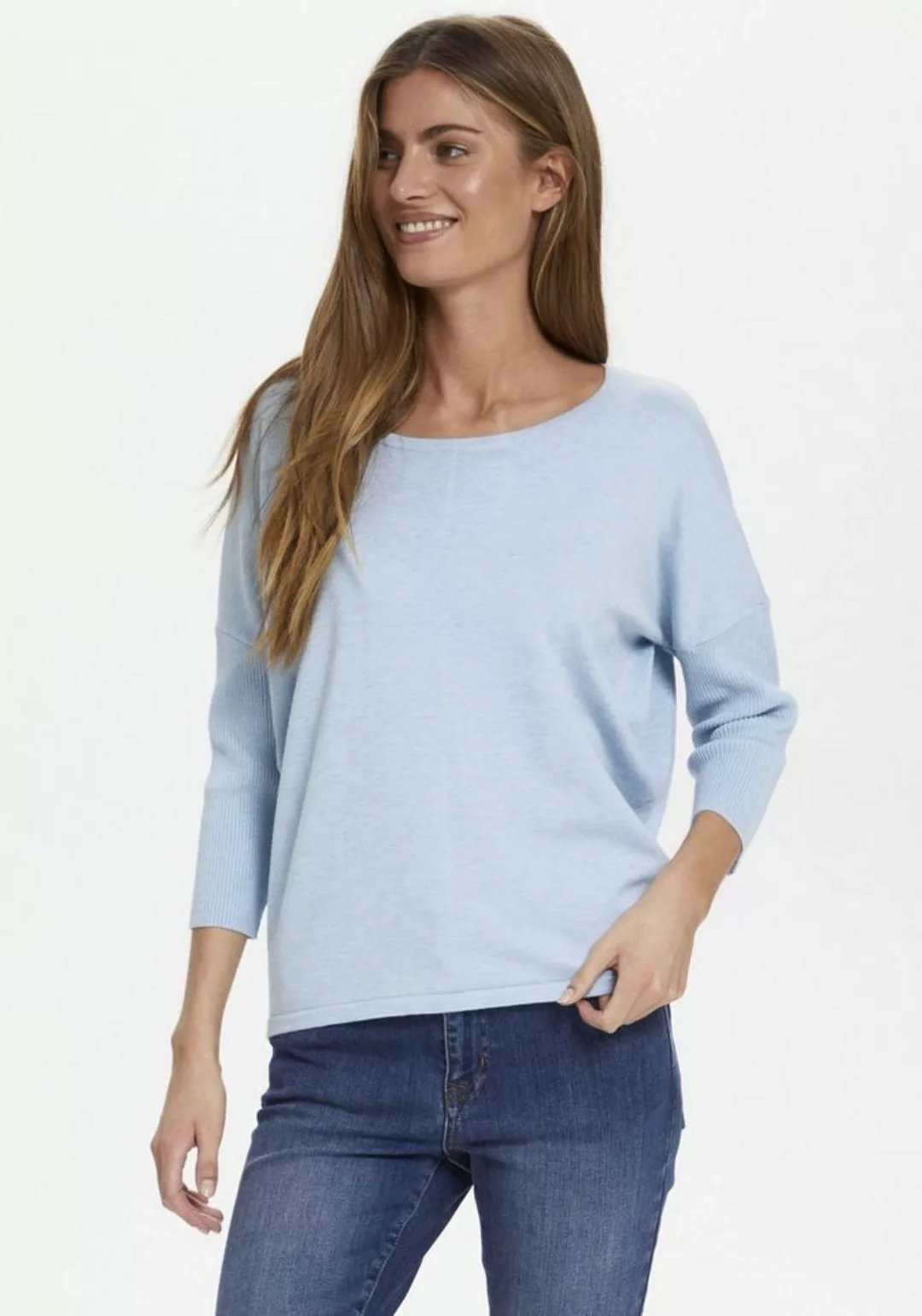 Saint Tropez Rundhalspullover A2561, MilaSZ R-Neck Pullover günstig online kaufen