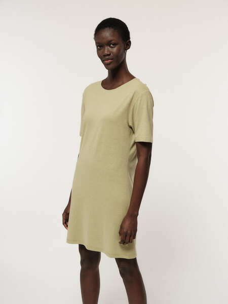 Kleid Mit Rückenausschnitt Aus Hanf Und Bio-baumwolle günstig online kaufen