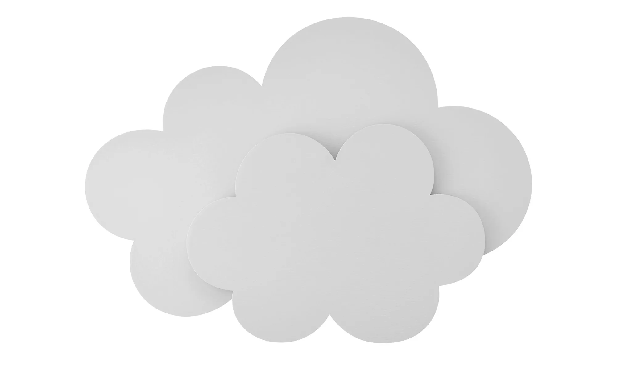 Uups Wandleuchte  Wolke - weiß - 42 cm - 31 cm - 10 cm - Lampen & Leuchten günstig online kaufen