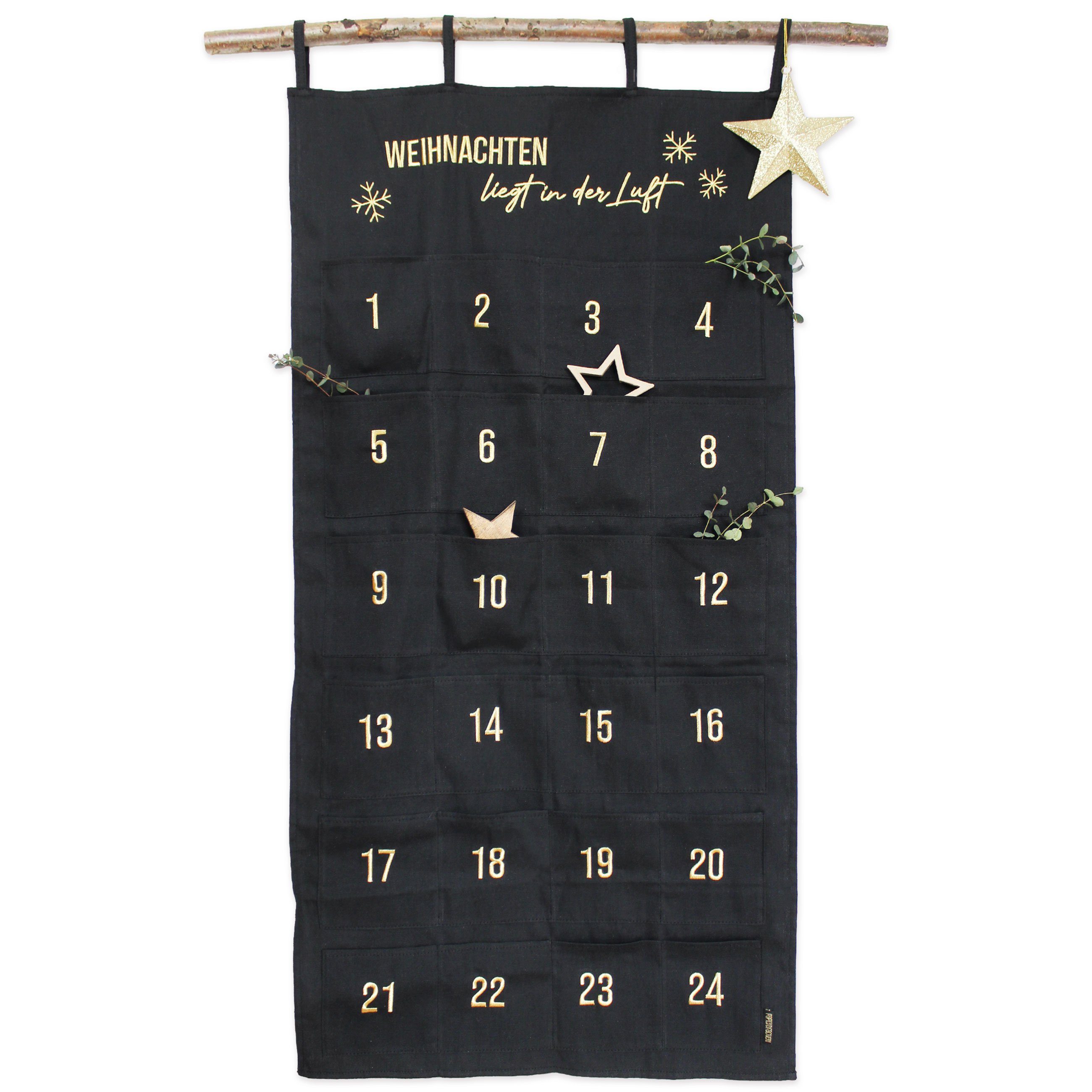 PAPIERDRACHEN befüllbarer Adventskalender Adventskalender Wandteppich aus günstig online kaufen