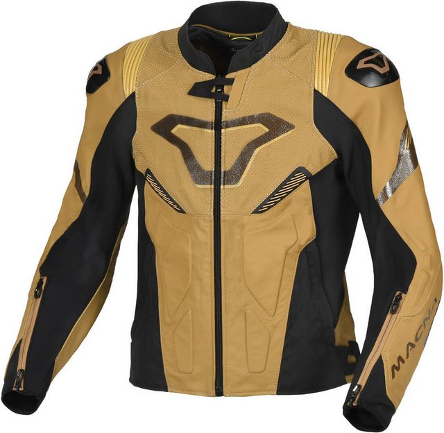 Macna Motorradjacke Pointer perforierte Motorrad Lederjacke günstig online kaufen