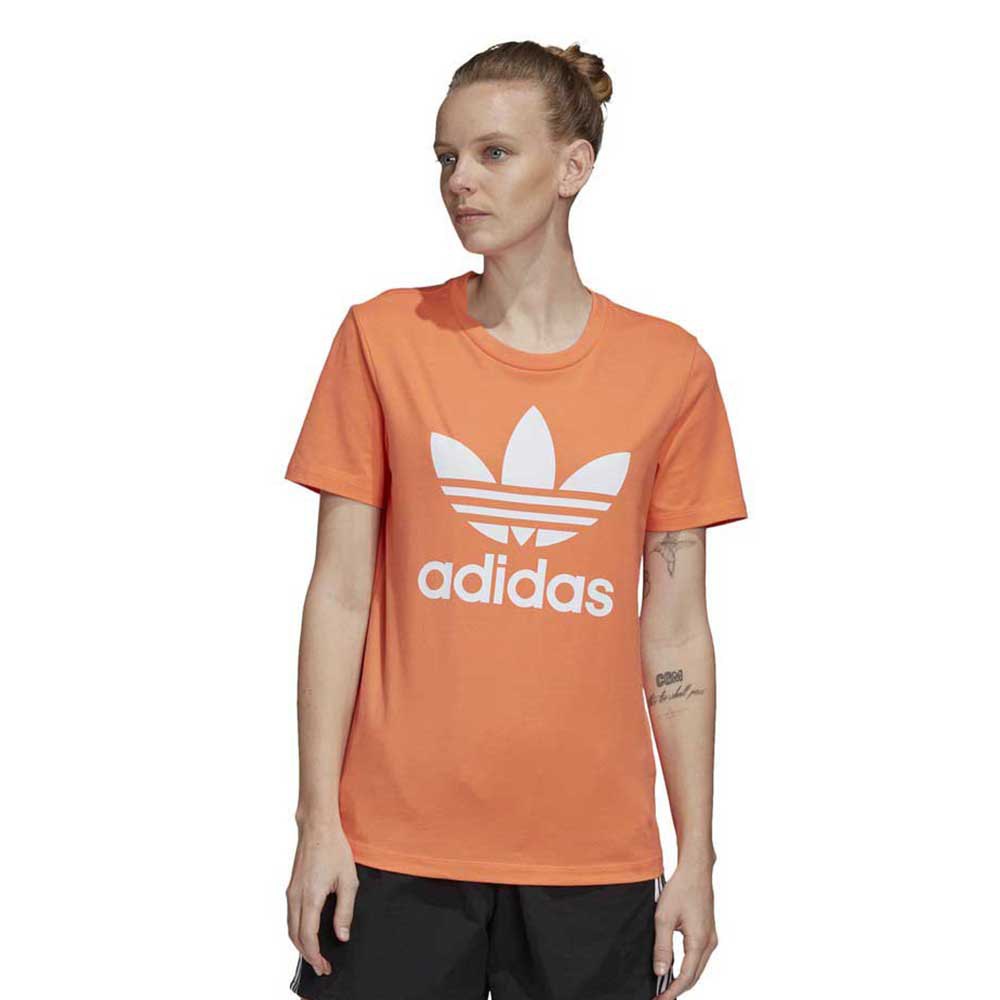 Adidas Originals Trefoil Kurzärmeliges T-shirt 36 Semi Coral / White günstig online kaufen