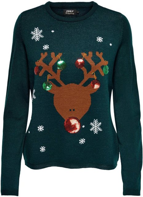 ONLY Weihnachtspullover ONLXMAS EXCLUSIVE REINDEER PULLOVER KNT günstig online kaufen