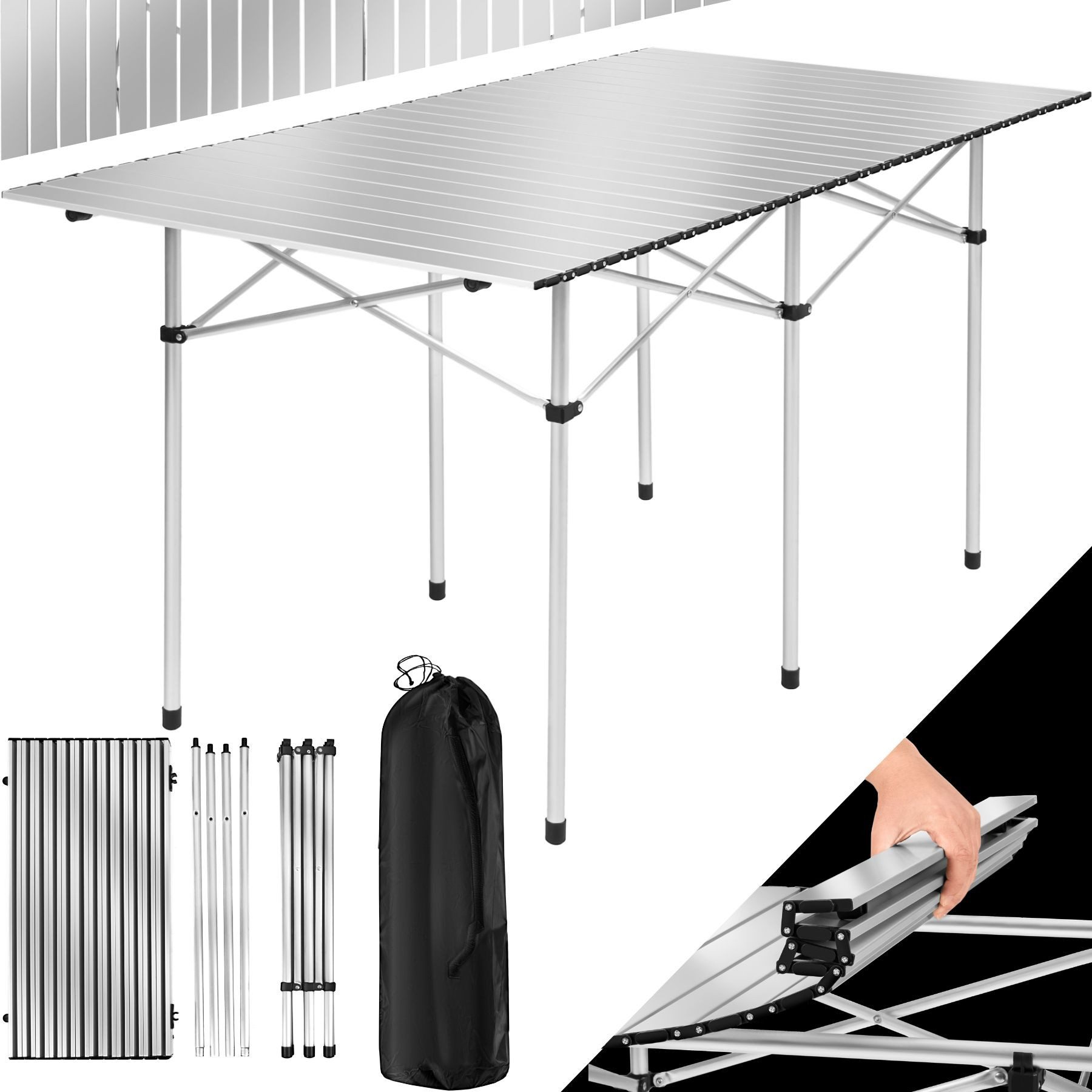 tectake Campingtisch (1-St., 1 tlg), Klappbares günstig online kaufen