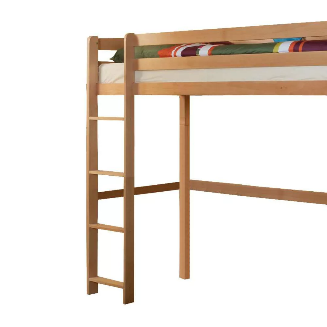 Kinderhochbett in Buchefarben 90x200cm günstig online kaufen