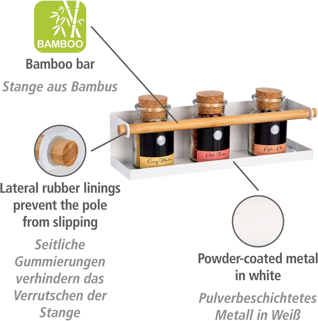 WENKO Gewürzregal "Magna", (1 St.), mit magnetischer Rückseite, Metall günstig online kaufen