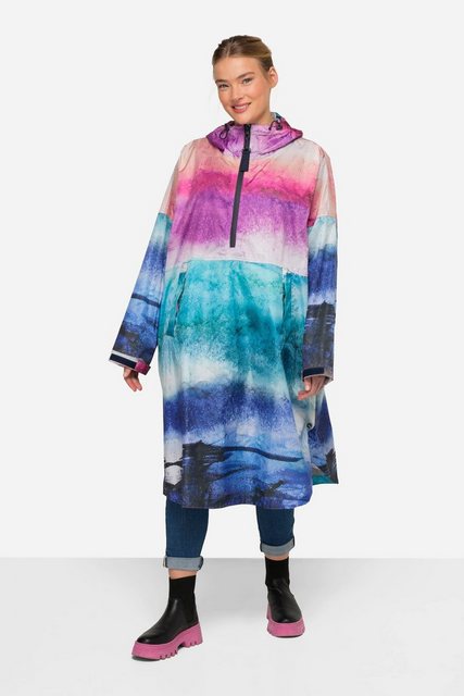 Laurasøn Funktionsjacke Funktions-Regencape Unisex Print Kapuze günstig online kaufen