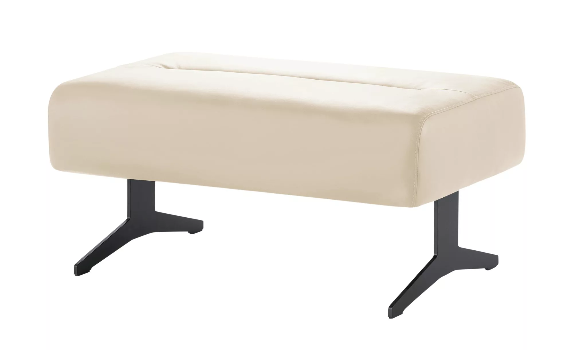 Stressless Hocker aus Leder  Stella - creme - 90 cm - 44 cm - 57 cm - Polst günstig online kaufen