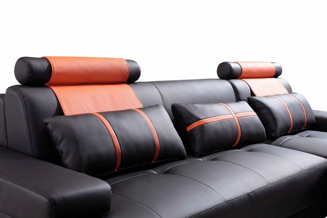 Xlmoebel Sofa Designer Polster Ledersofa Eckcouch Modernes Ecksofa Polsterg günstig online kaufen