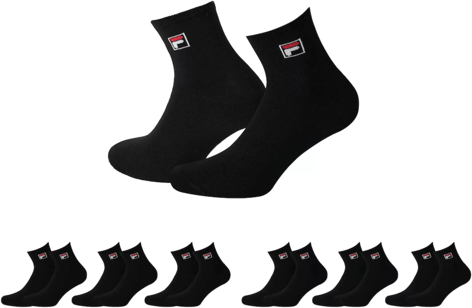 Fila Kurzsocken, (6er Pack), mit Logo-Schriftzug günstig online kaufen