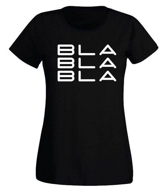 G-graphics T-Shirt Damen T-Shirt - Bla Bla Bla Slim-fit-Shirt, mit Frontpri günstig online kaufen