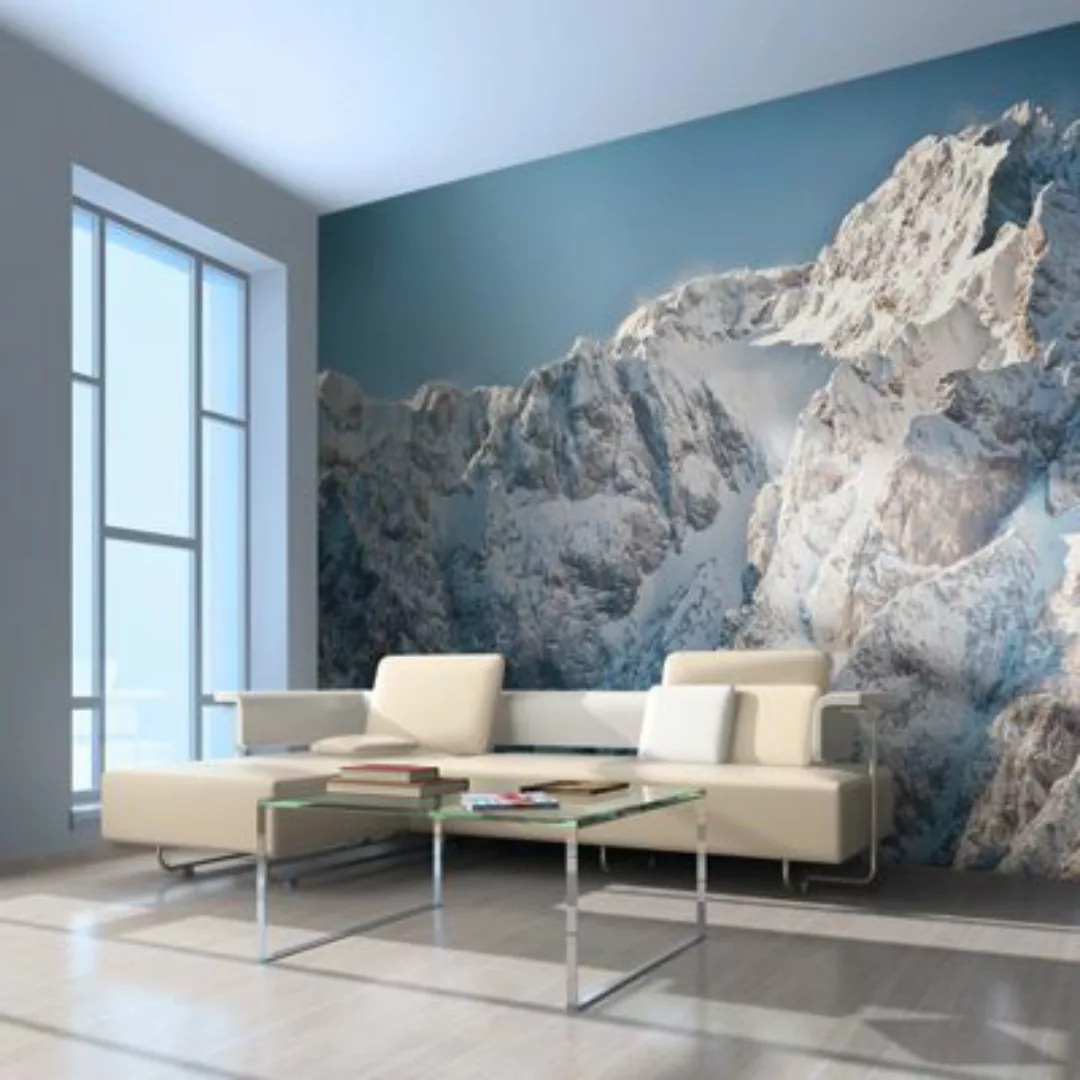 artgeist Fototapete Winter in den Alpen mehrfarbig Gr. 400 x 309 günstig online kaufen