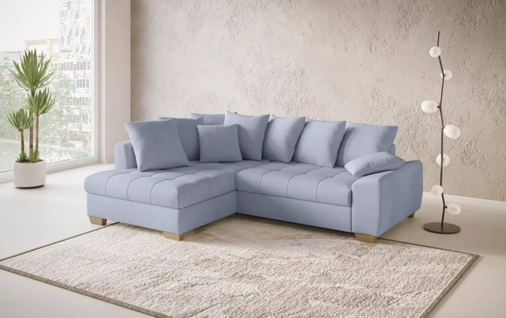 Mr. Couch Ecksofa »Nikita II, L-Form«, Wahlweise mit Bettfunktion, Bettkast günstig online kaufen