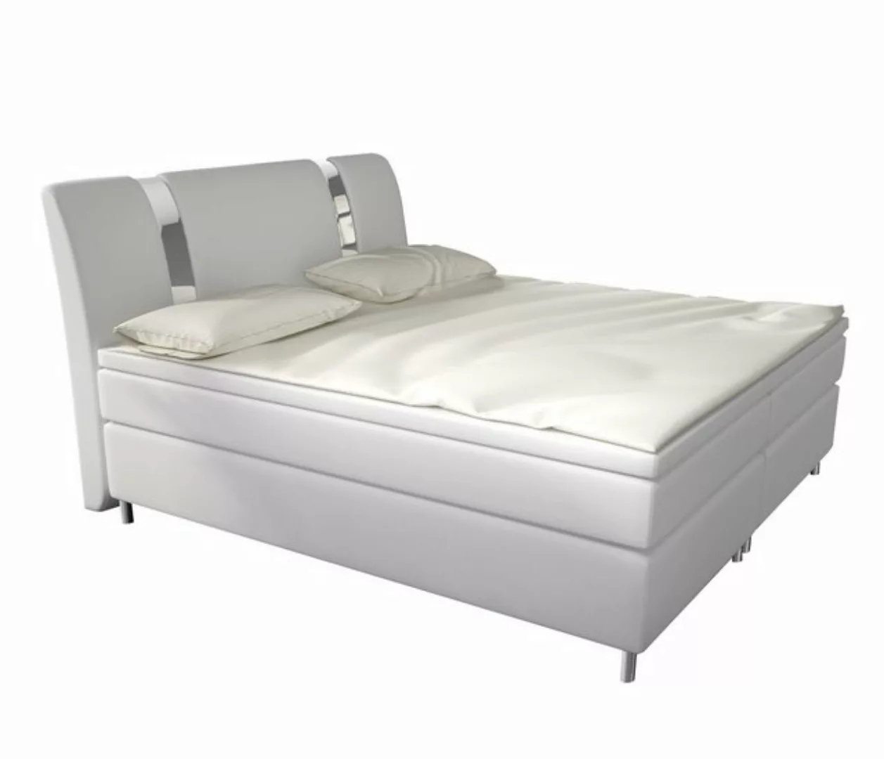 Furnix Boxspringbett Railey 140/160/180x200 Doppelbett mit Topper & Metallf günstig online kaufen