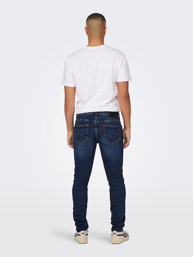 Only & Sons Herren Jeans ONSLOOM SLIM 6749 - Slim Fit - Blau - Dark Blue De günstig online kaufen