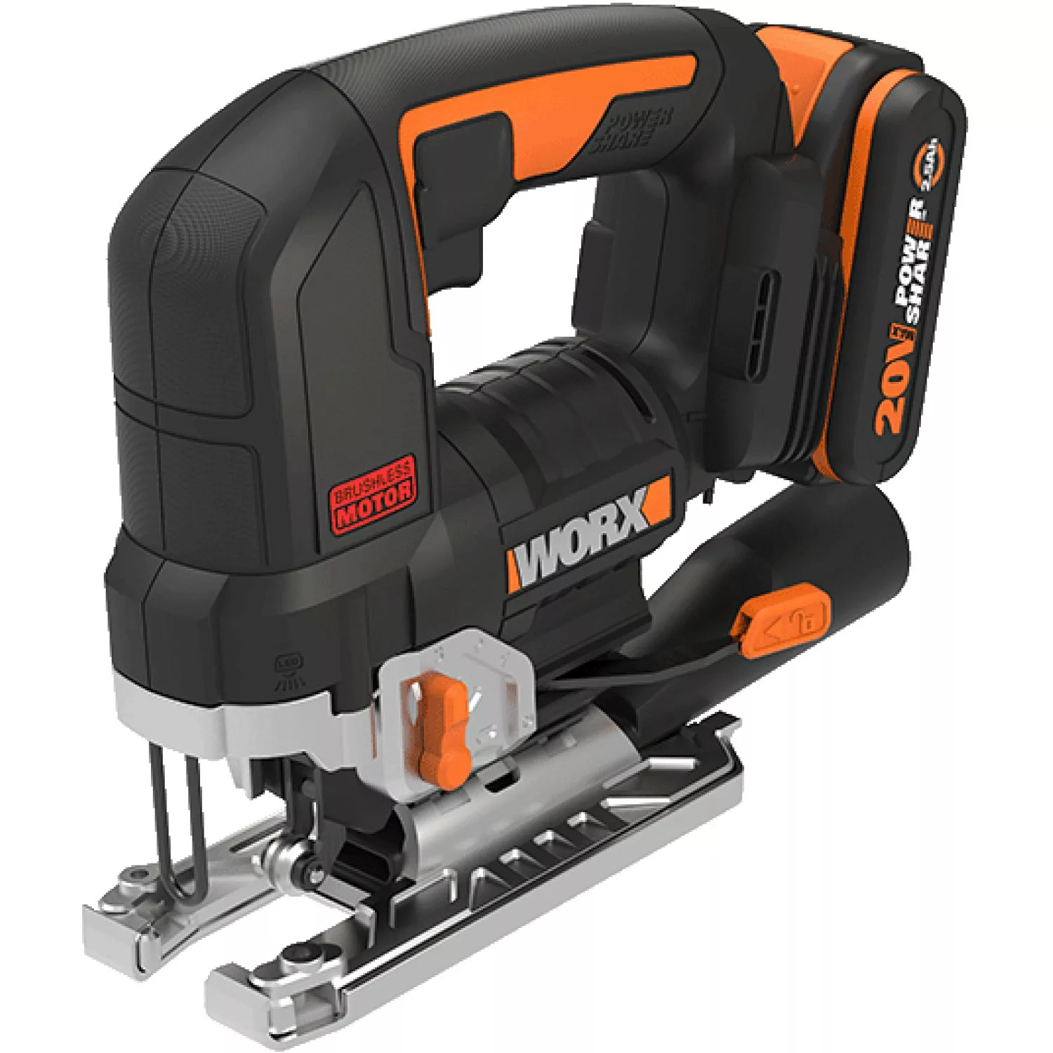 Worx Nitro Akku-Pendelhub-Stichsäge WX542 20 V inkl. Akku und Ladegerät günstig online kaufen