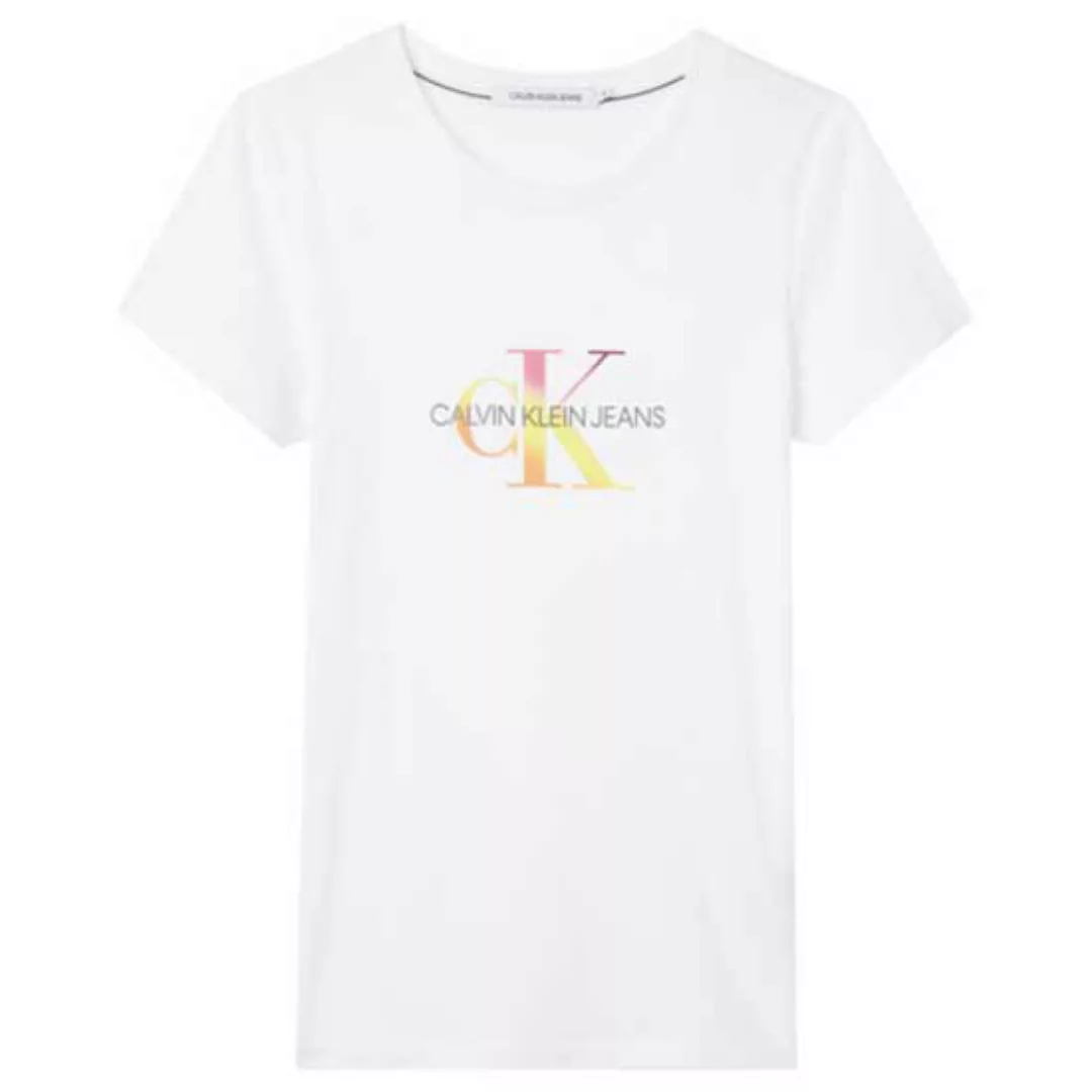 Calvin Klein Jeans Seasonal Filled Monogram Kurzärmeliges T-shirt L Gradien günstig online kaufen