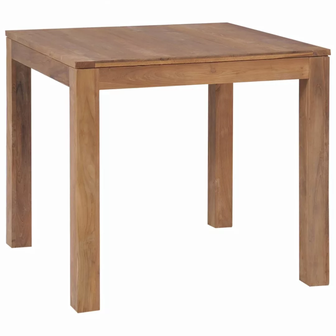 Esstisch Massivholz Teak Mit Natürlichem Finish 82ã80ã76 Cm günstig online kaufen