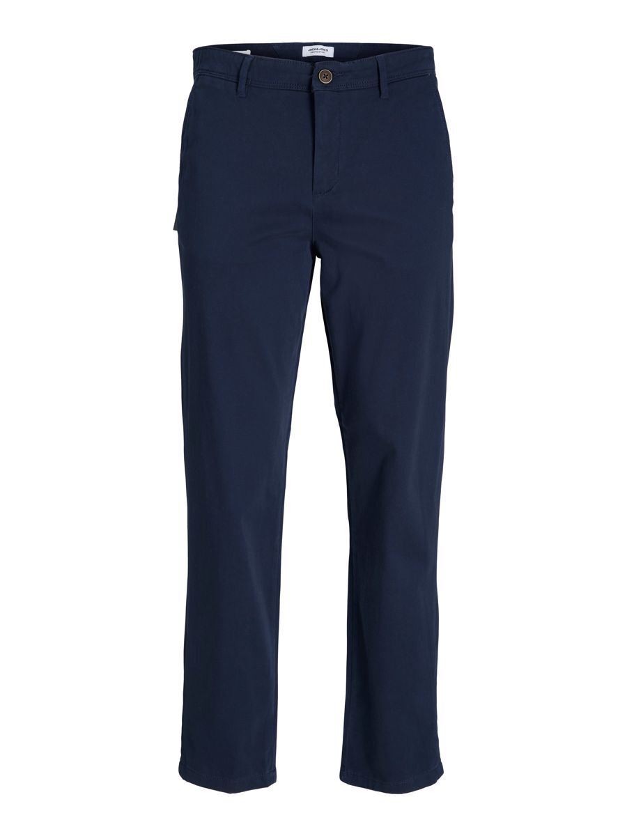 Jack & Jones Herren Chino Hose JPSTKANE JJBOWIE SA - Comfort Fit Blau - Nav günstig online kaufen