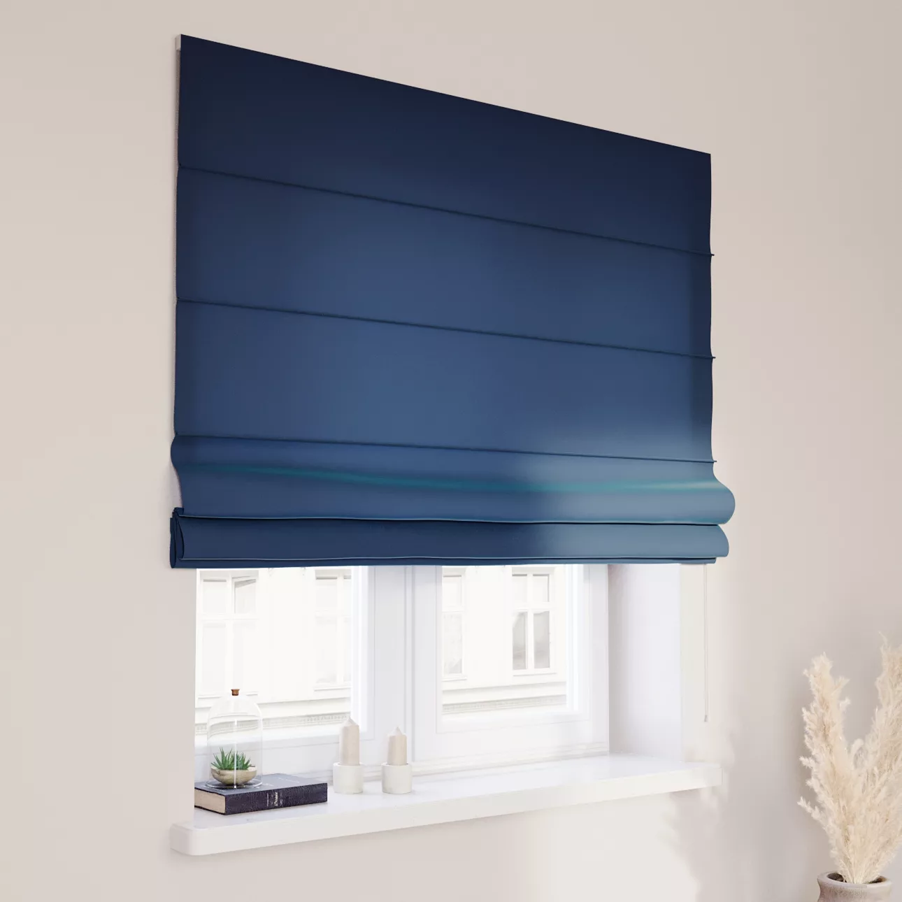 Dekoria Raffrollo Capri, dunkelblau, 120 x 170 cm günstig online kaufen