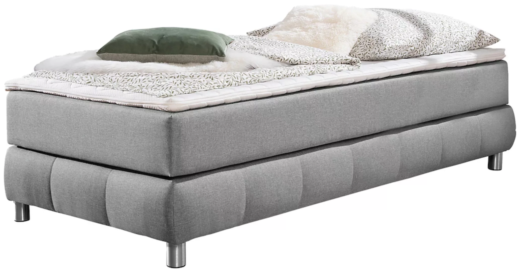 andas Boxspringbett "Salo", Ohne Kopfteil, inkl. Topper, auch in Überlänge günstig online kaufen