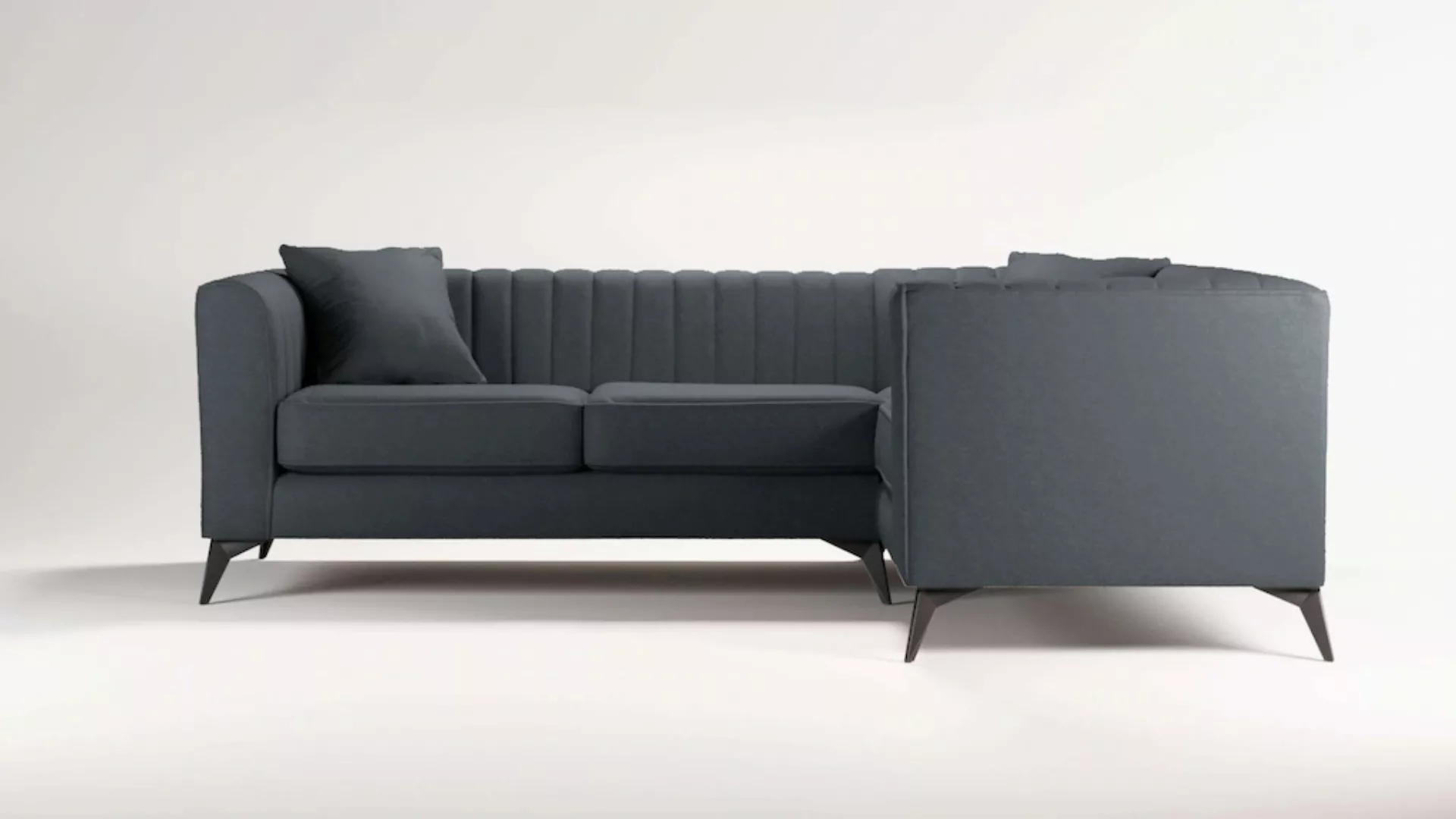 Places of Style Ecksofa »MATTHEW B/T/H: 240/167/74 cm«, L-Form, Steppung im günstig online kaufen