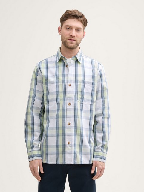 TOM TAILOR Langarmhemd Overshirt mit Karomuster günstig online kaufen