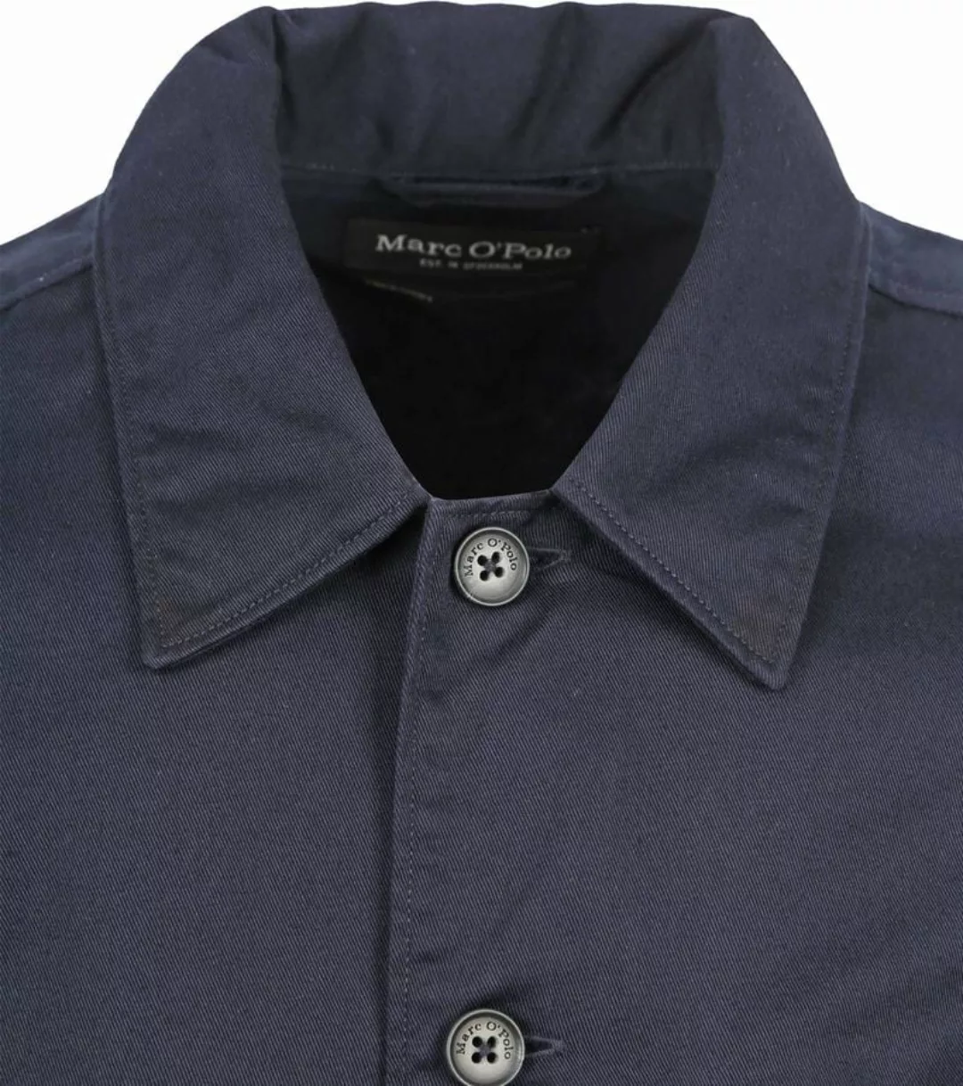 Marc O'Polo Überhemd Twill Navy - Größe L günstig online kaufen