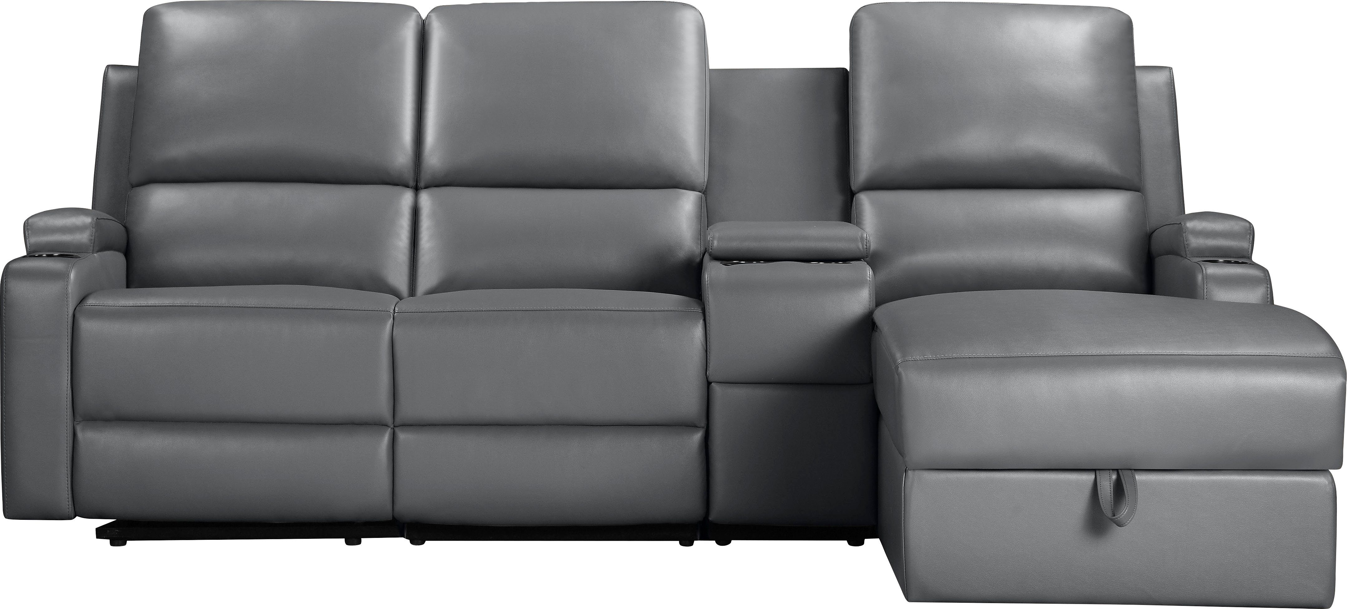 Home affaire Ecksofa "NAPORI Multimediasofa, 3er Kinosessel XXL, L-Form, 3 günstig online kaufen
