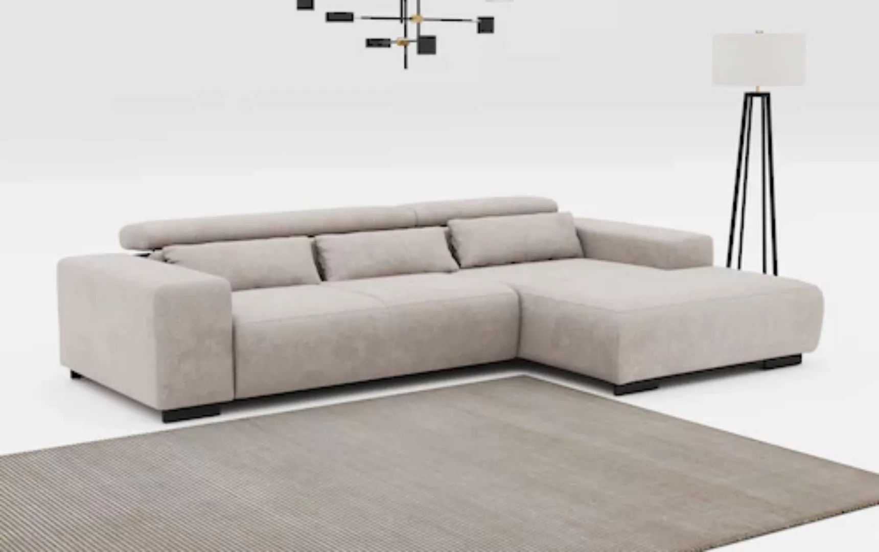 COTTA Ecksofa "Side L-Form", Mit Kopfstützenverstellung günstig online kaufen