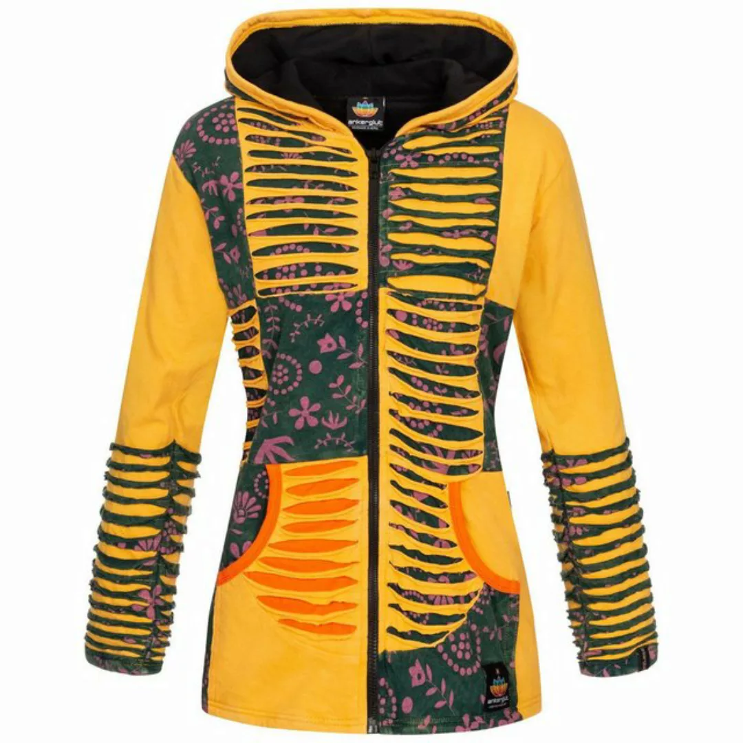 RennerXXL Fleecejacke Ankerglut Nepalliebe Damen Patchwork Jacke - handarbe günstig online kaufen